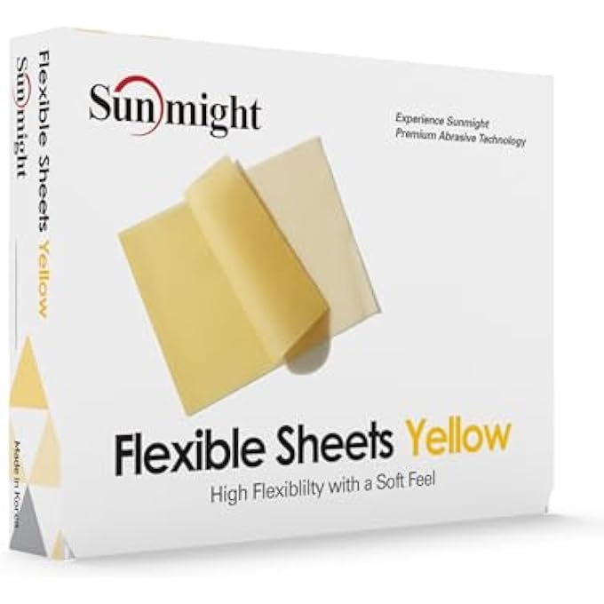 Sunmight أوراق مرنة 5-1/4" × 6-3/4" 800G ورقة قبضة، 60119، 25 ورقة - Image 1